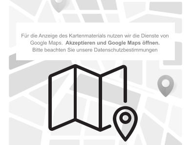 Für die Anzeige des Kartenmaterials nutzen wir die Dienste von Google Maps.  Akzeptieren und Google Maps öffnen. Bitte beachten Sie unsere Datenschutzbestimmungen